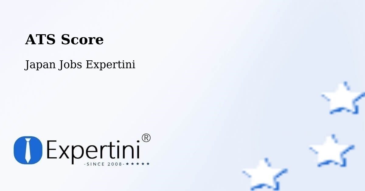 ATS Score - Japan Jobs Expertini